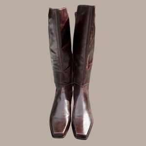 LEATHER Vince Camuto 'Librina" Wide Calf Knee High Boot 9.5